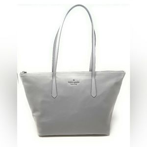 Kate Spade Kitt The Little Better Nylon Large Top Zip Tote K6031 Grey